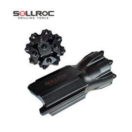 Τύπος T45 Retrac Button Drill Bit με μέγεθος 3' - 4' και μαύρο χρώμα για χρήση σε λατομείο