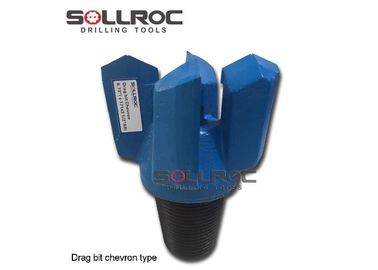 Επικεφαλής σύνδεση Chevron Drag Drill Bit Forging επεξεργασία API 3 1/2'REG προσαρμοσμένη